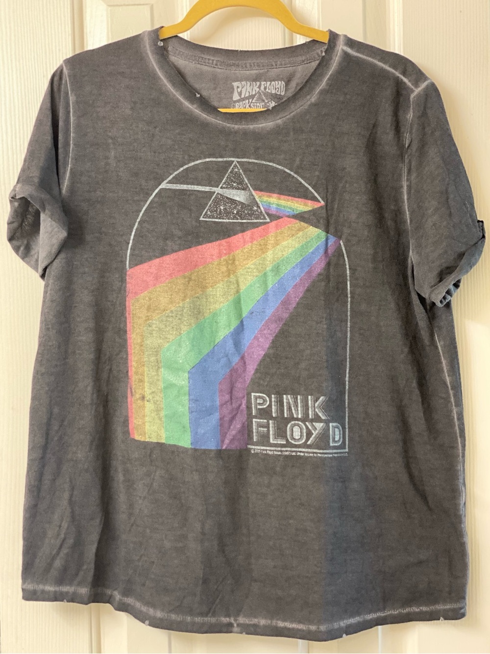 Lucy Brand Pink Floyd Graphic Tee — With Rainbow Prism Size XL